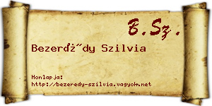 Bezerédy Szilvia névjegykártya